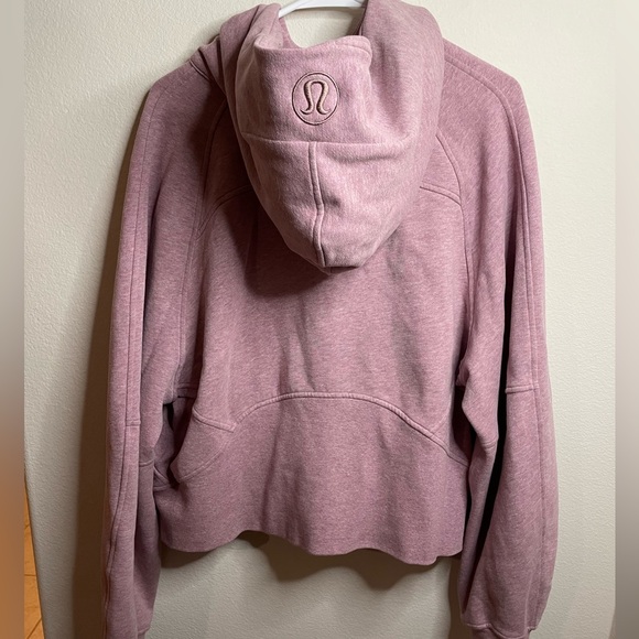 Lululemon Scuba Oversized Half-Zip Hoodie - Heathered Pink Taupe - Picture 4 of 5